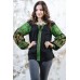 Embroidered blouse "Luxury" green